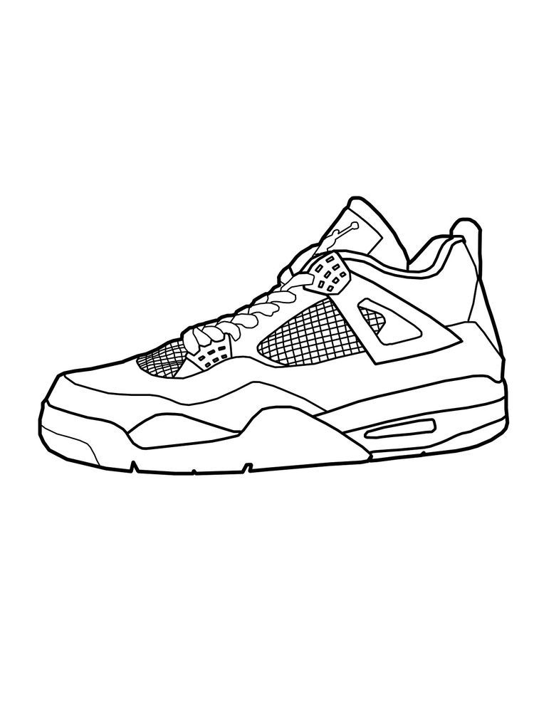 32 Stylish Shoe Coloring Pages Printable 16