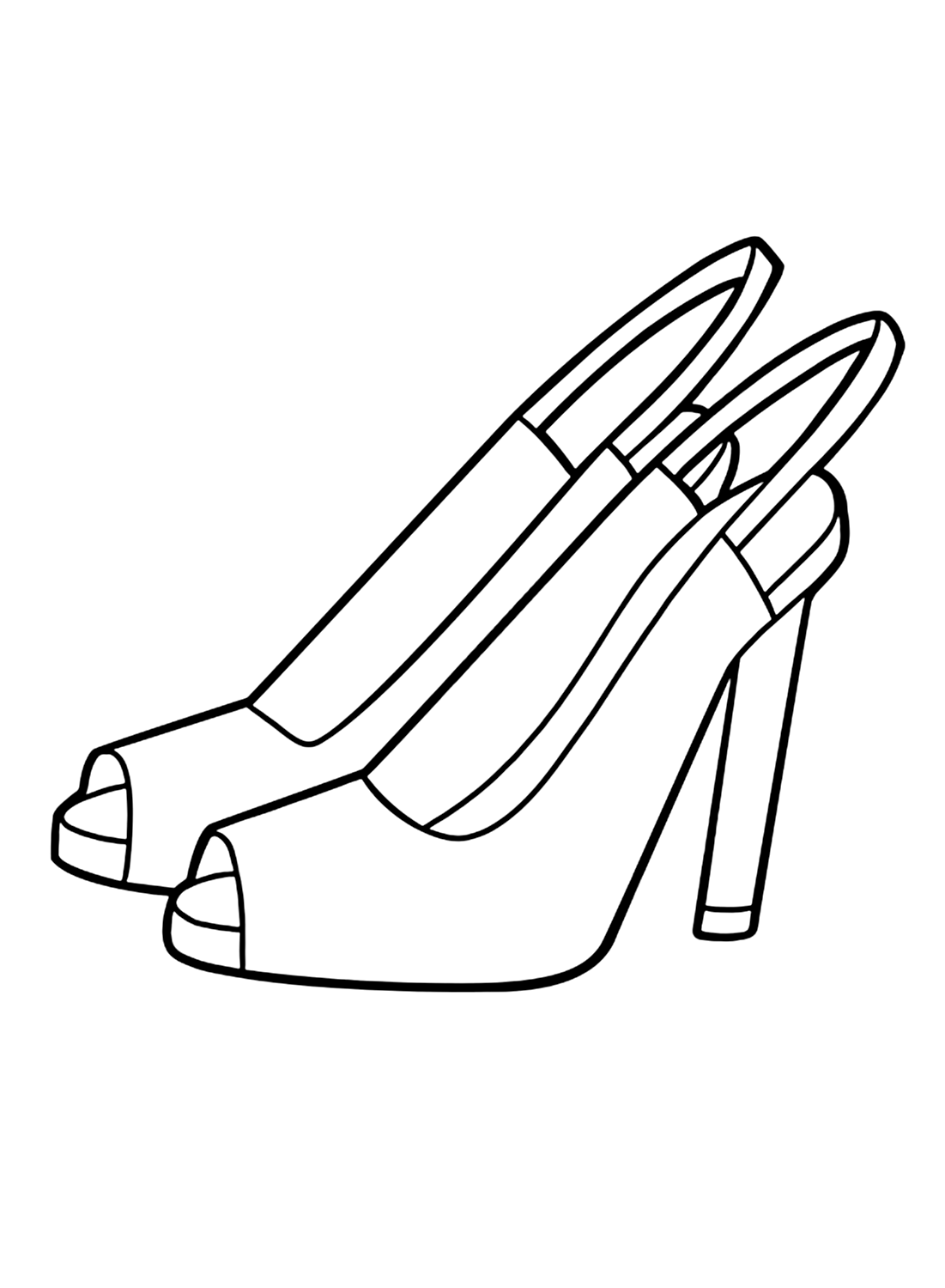 32 Stylish Shoe Coloring Pages Printable 19