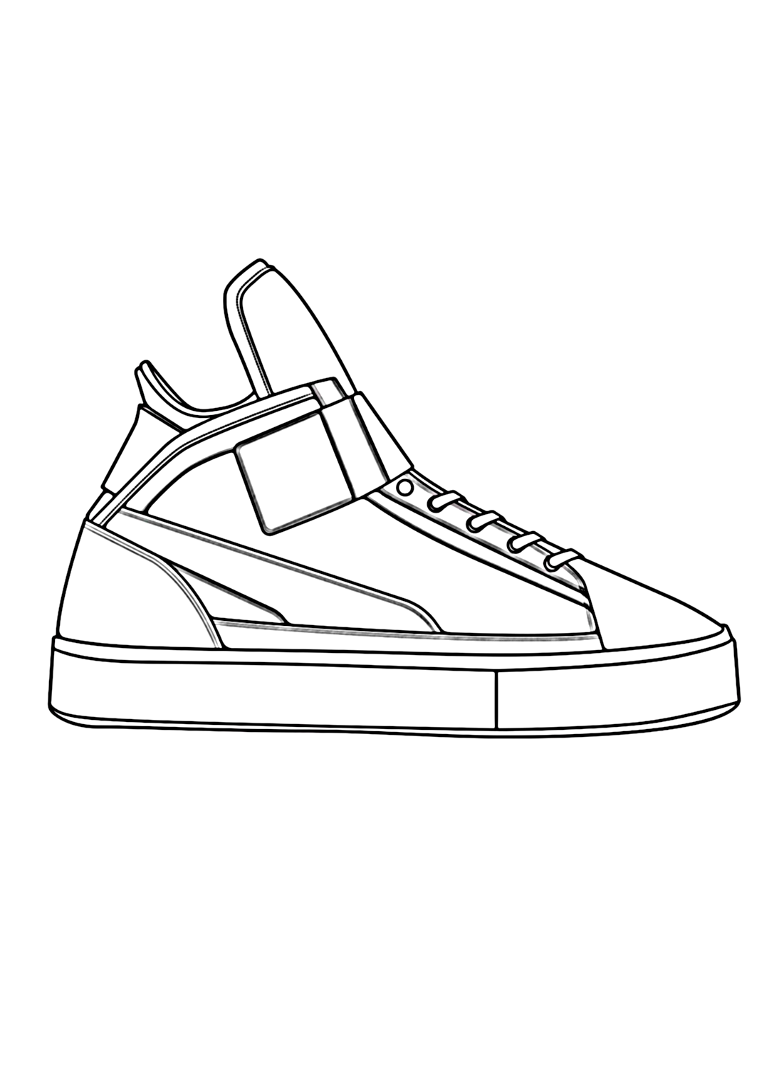 32 Stylish Shoe Coloring Pages Printable 26