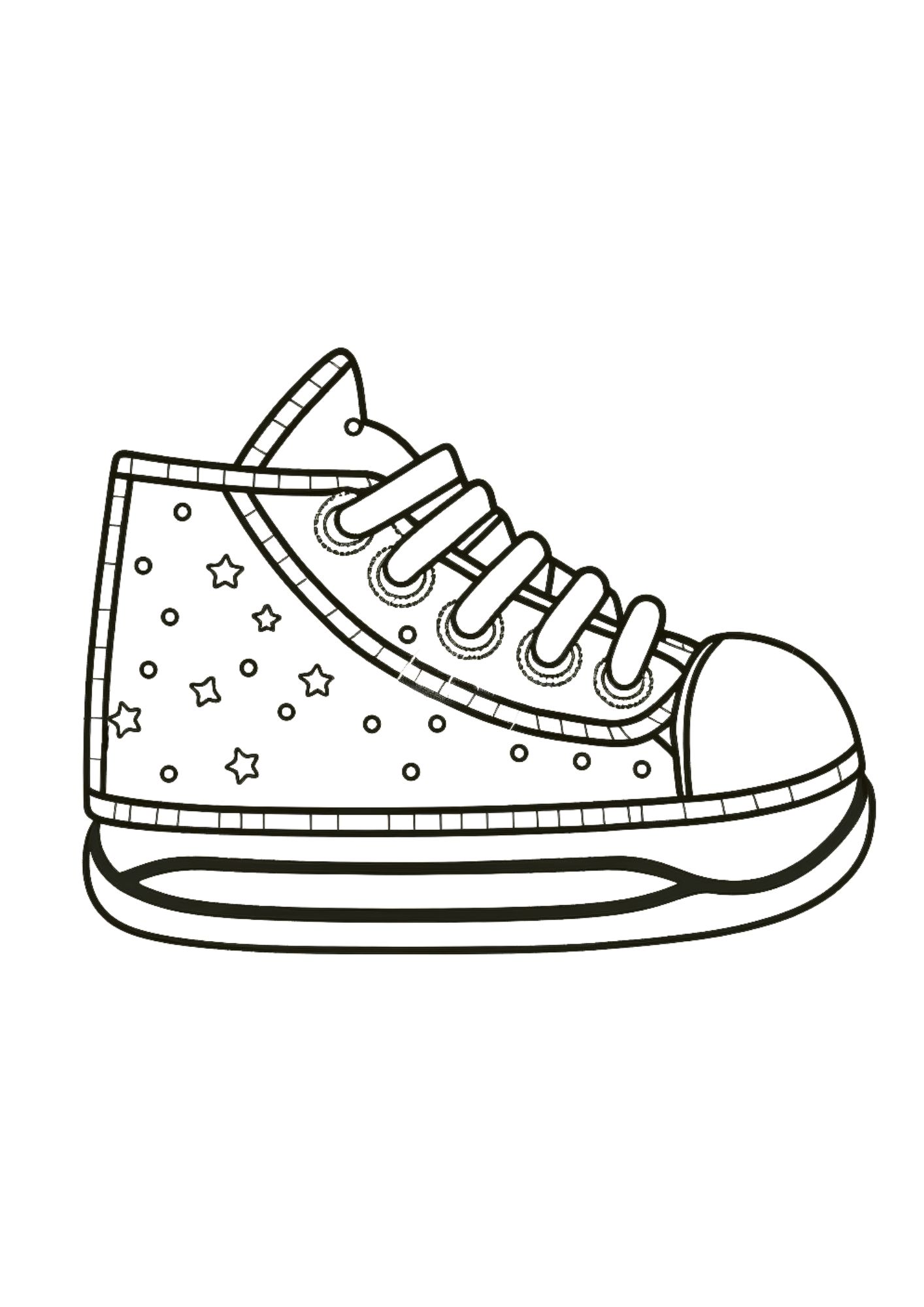 32 Stylish Shoe Coloring Pages Printable 27