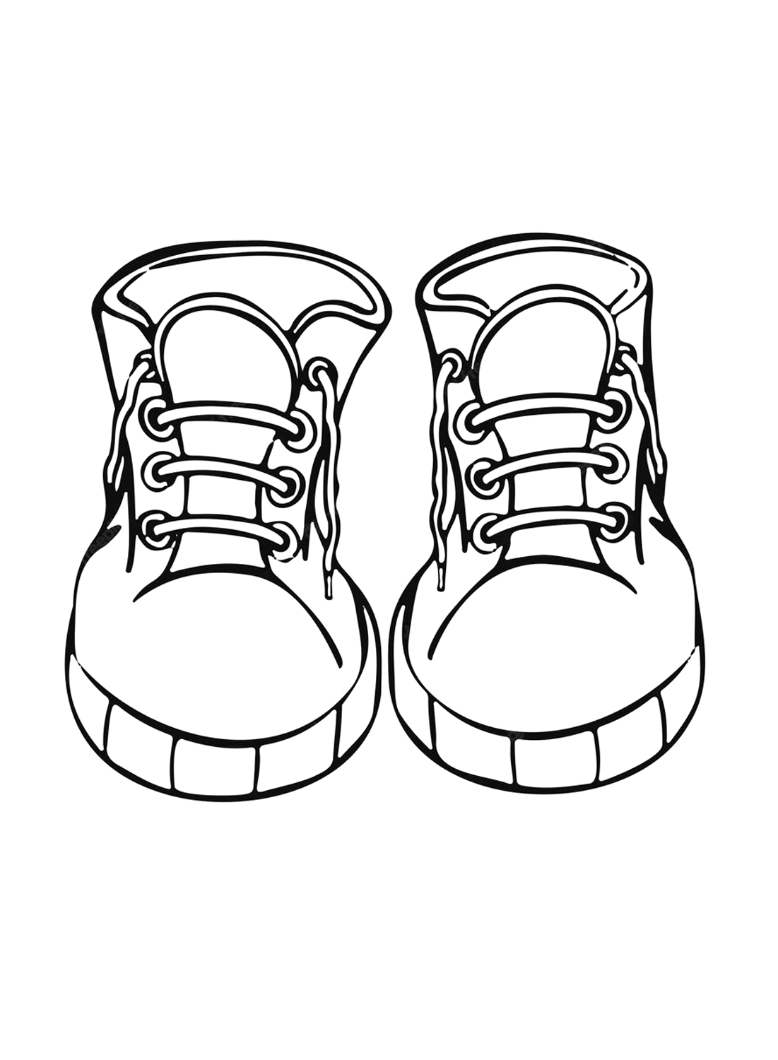 32 Stylish Shoe Coloring Pages Printable 3