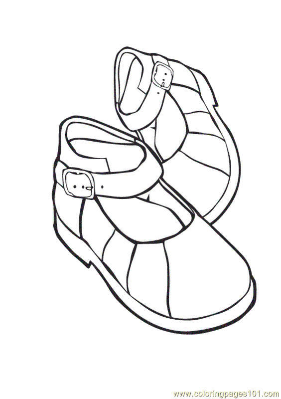 32 Stylish Shoe Coloring Pages Printable 30