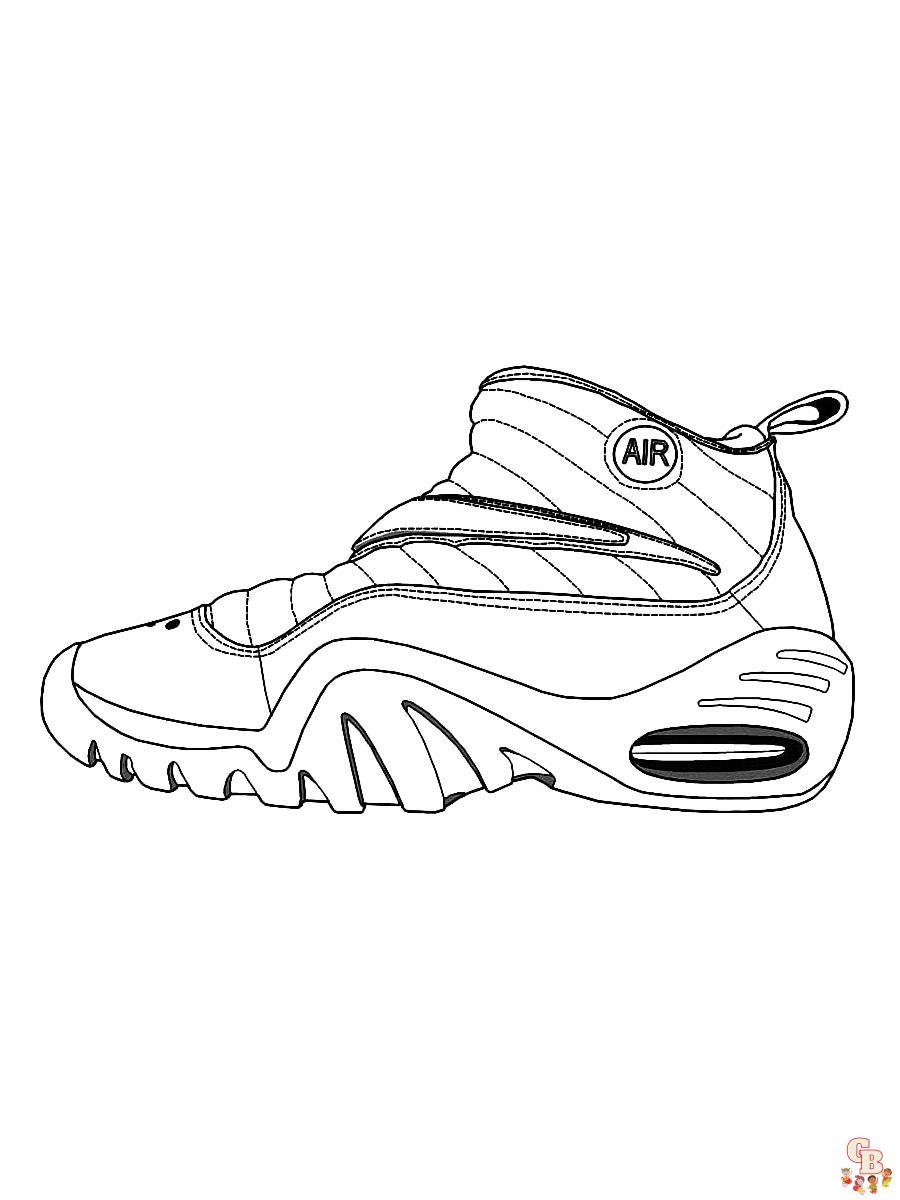 32 Stylish Shoe Coloring Pages Printable 34