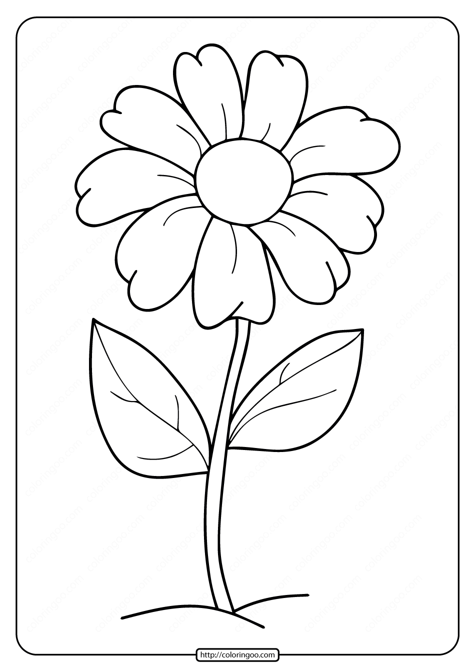 32 Very Simple Coloring Pages Printable 13