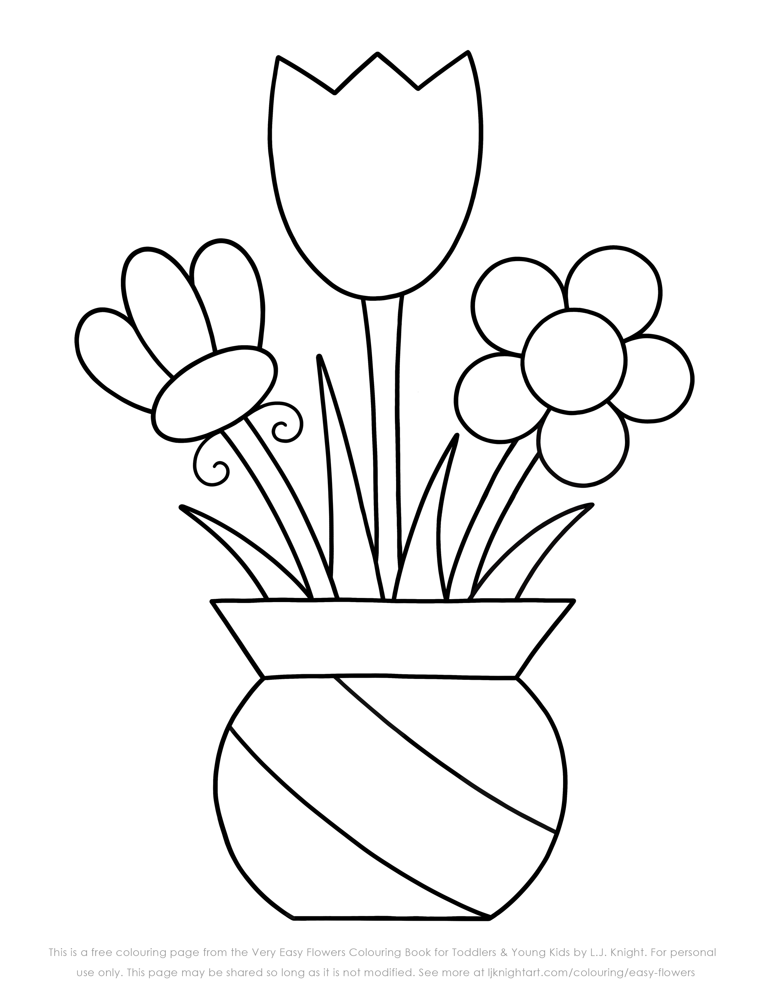 32 Very Simple Coloring Pages Printable 3