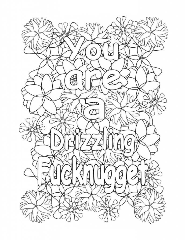 33 Dirty Word Coloring Pages Printable 10