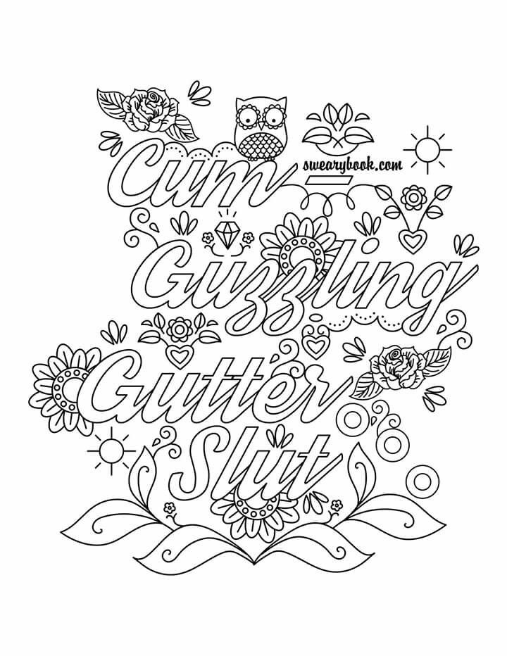 33 Dirty Word Coloring Pages Printable 16