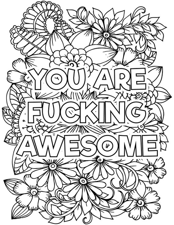 33 Dirty Word Coloring Pages Printable 21