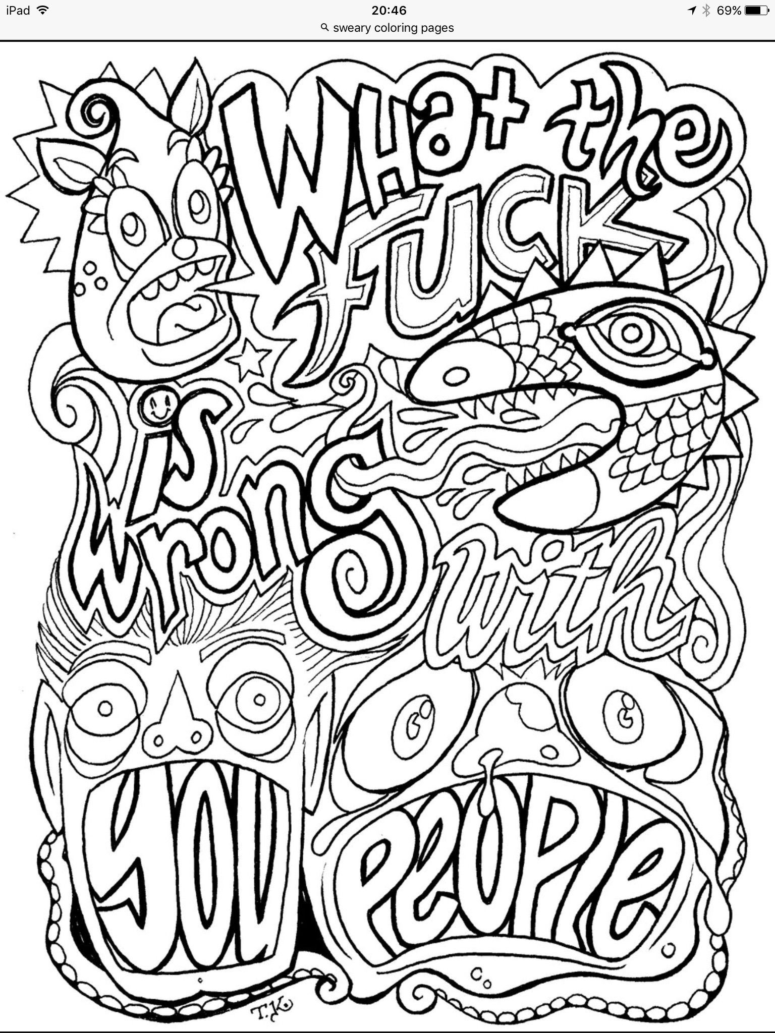 33 Dirty Word Coloring Pages Printable 25