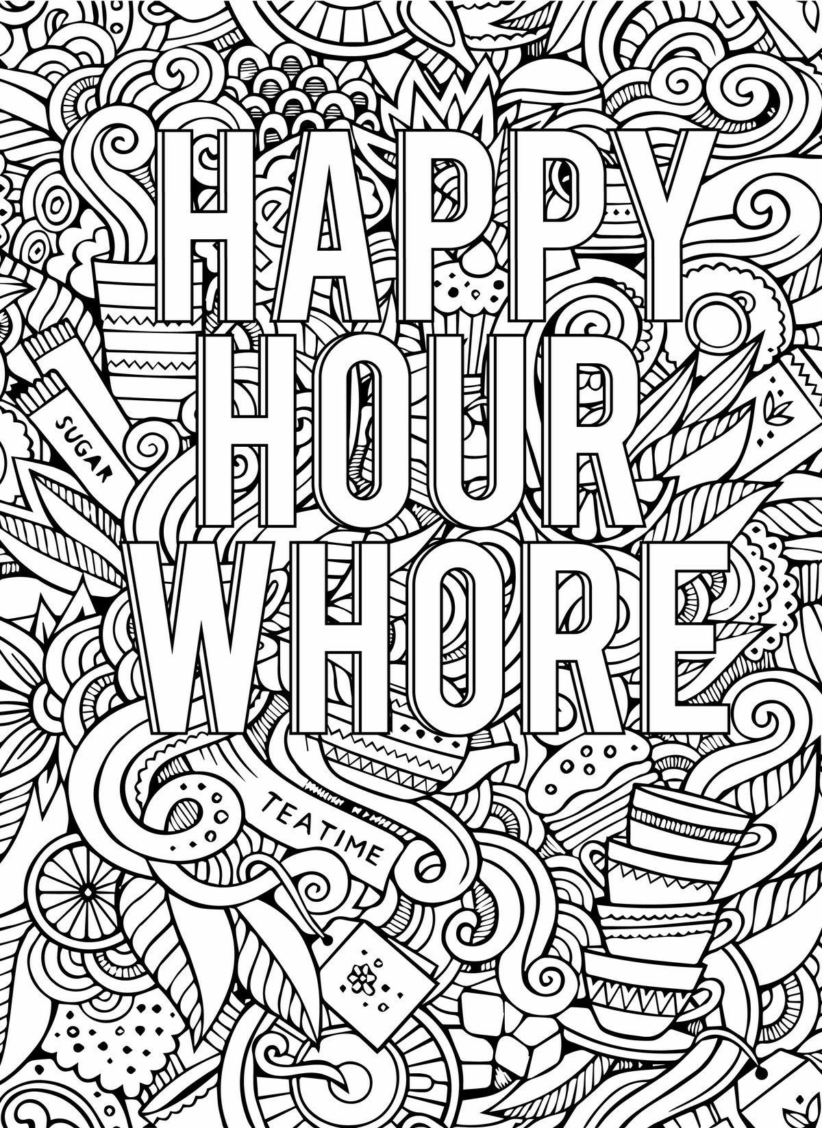 33 Dirty Word Coloring Pages Printable 32