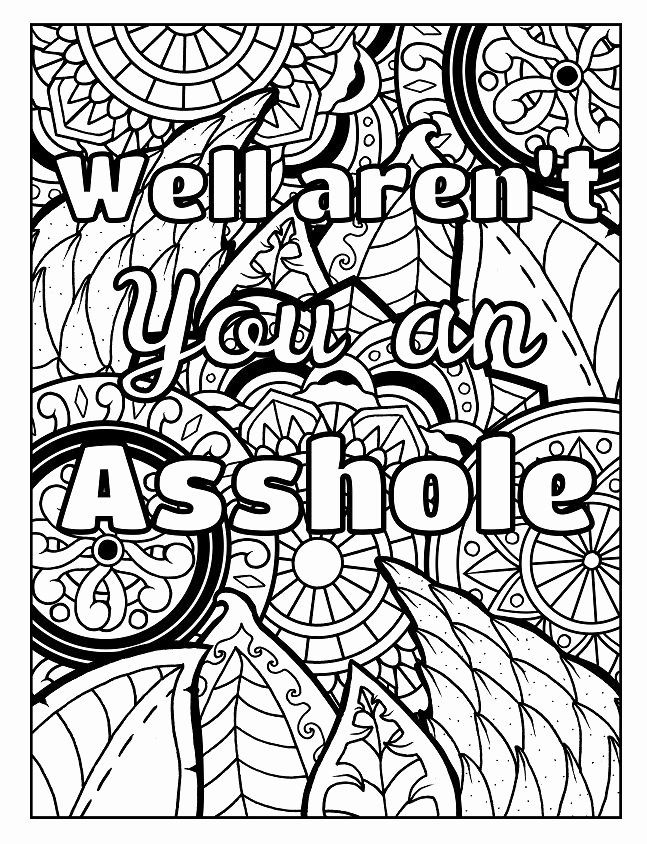 33 Dirty Word Coloring Pages Printable 33