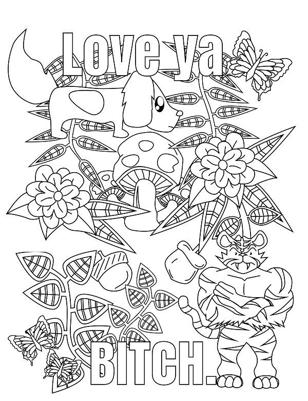 dirty word coloring pages printable jpg