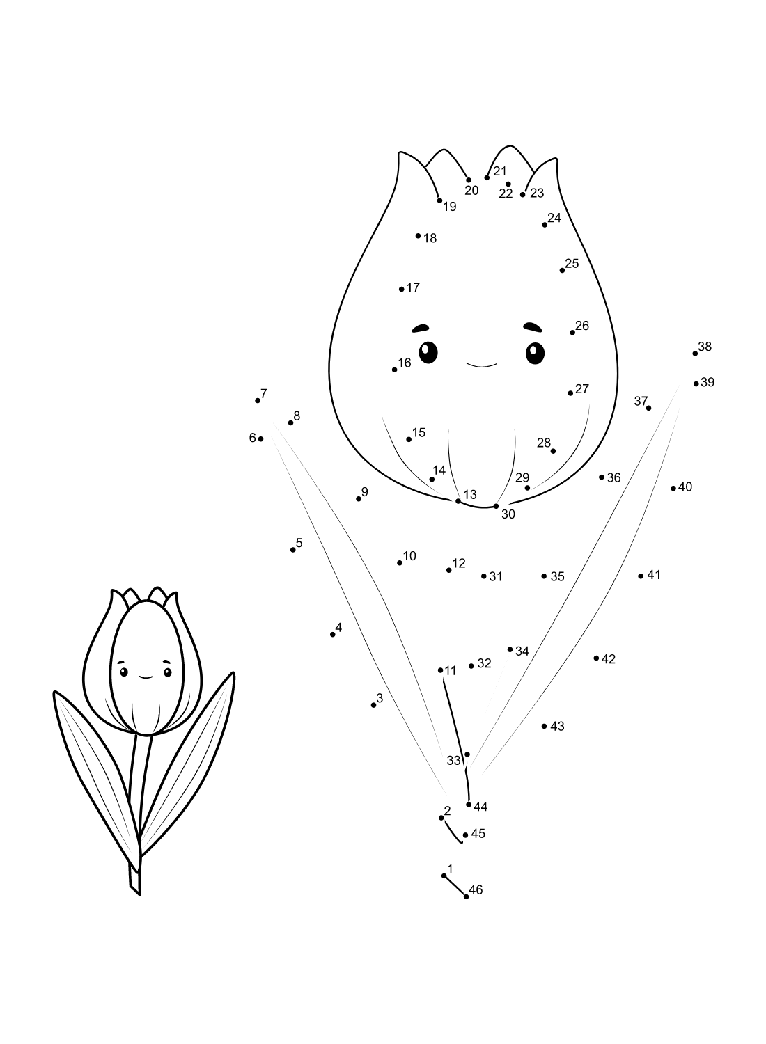 33 Dot-to-Dot Coloring Pages Printable 16