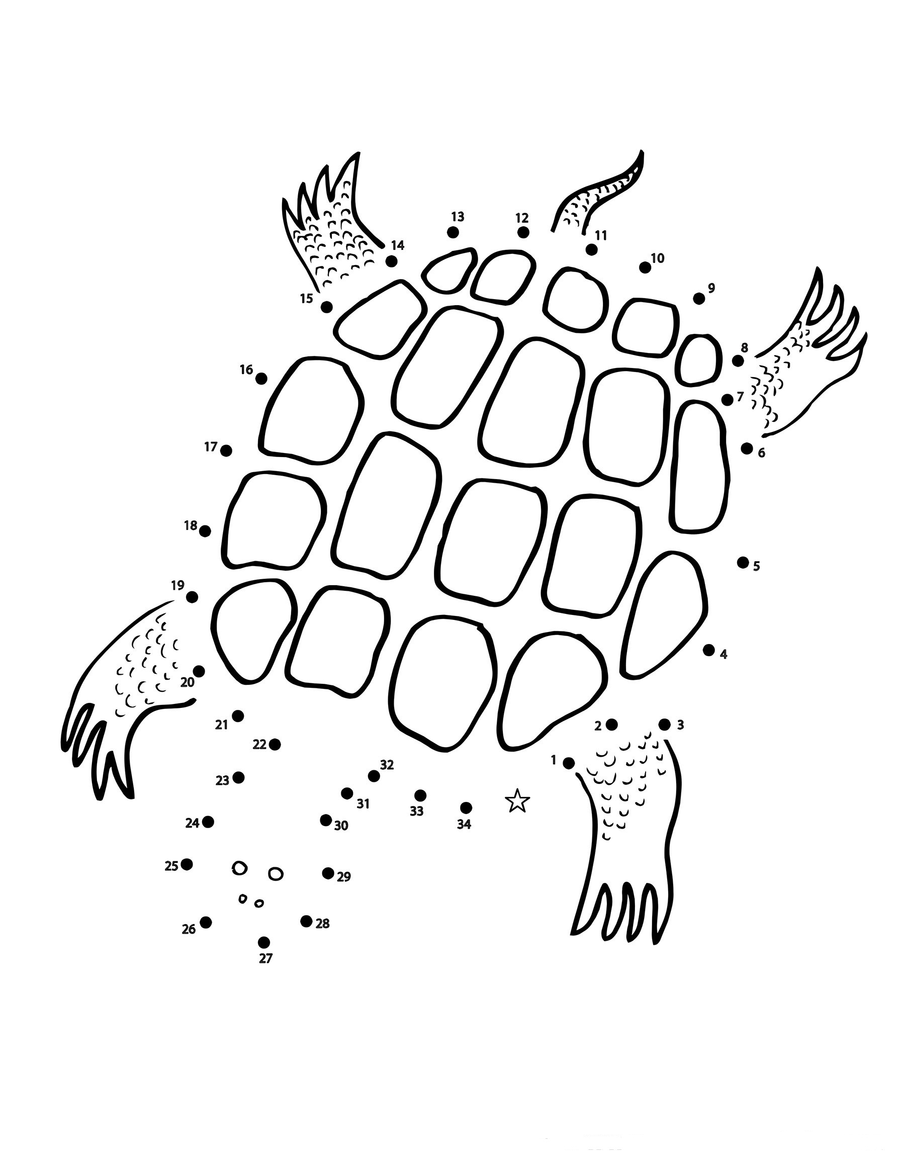 33 Dot-to-Dot Coloring Pages Printable 23