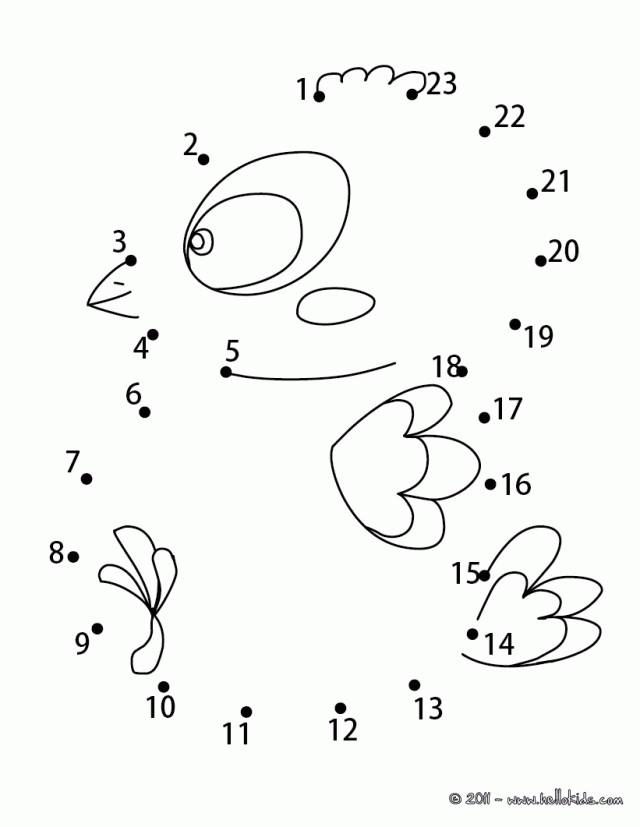 33 Dot-to-Dot Coloring Pages Printable 35