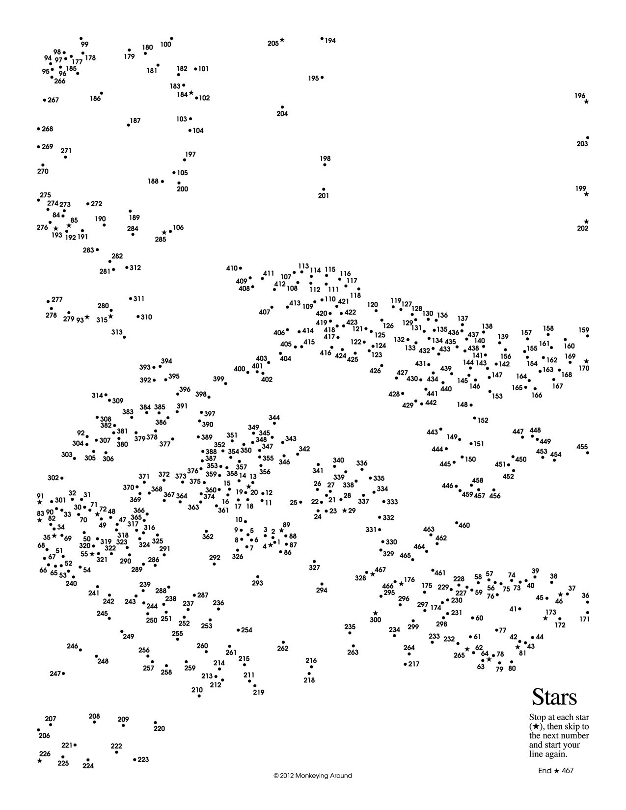 33 Dot-to-Dot Coloring Pages Printable 7