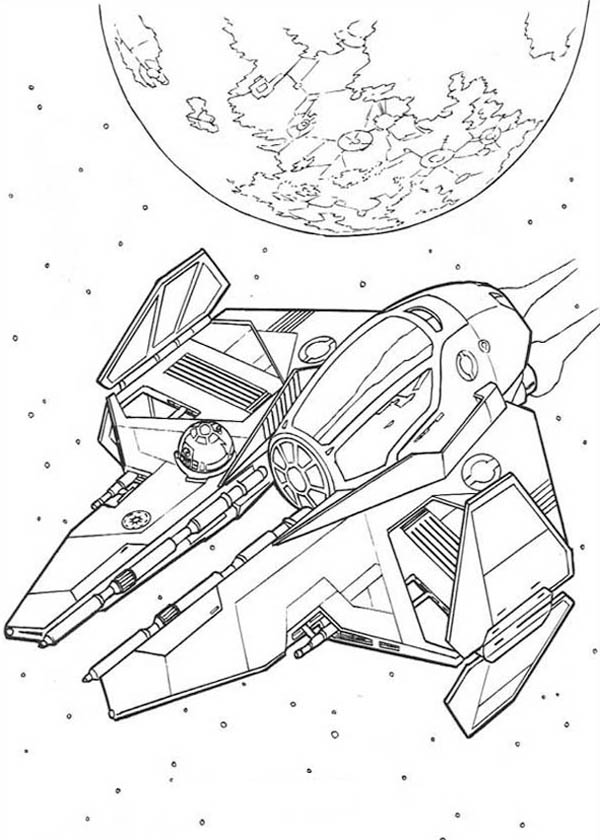 33 Futuristic Spaceships Coloring Pages Printable 1