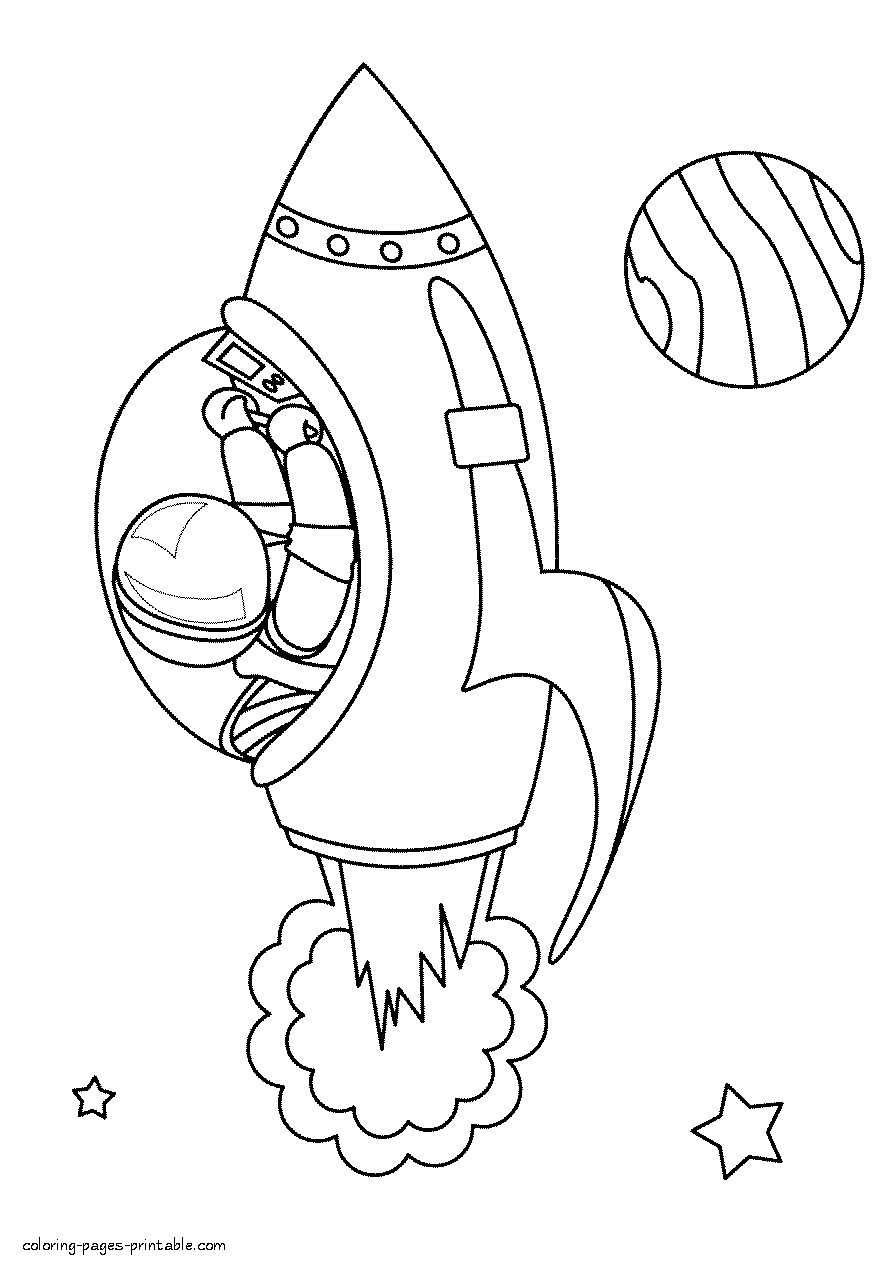 33 Futuristic Spaceships Coloring Pages Printable 13