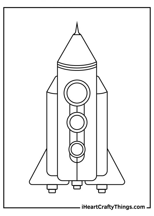 33 Futuristic Spaceships Coloring Pages Printable 2