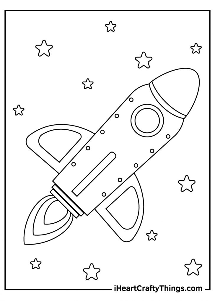 33 Futuristic Spaceships Coloring Pages Printable 25