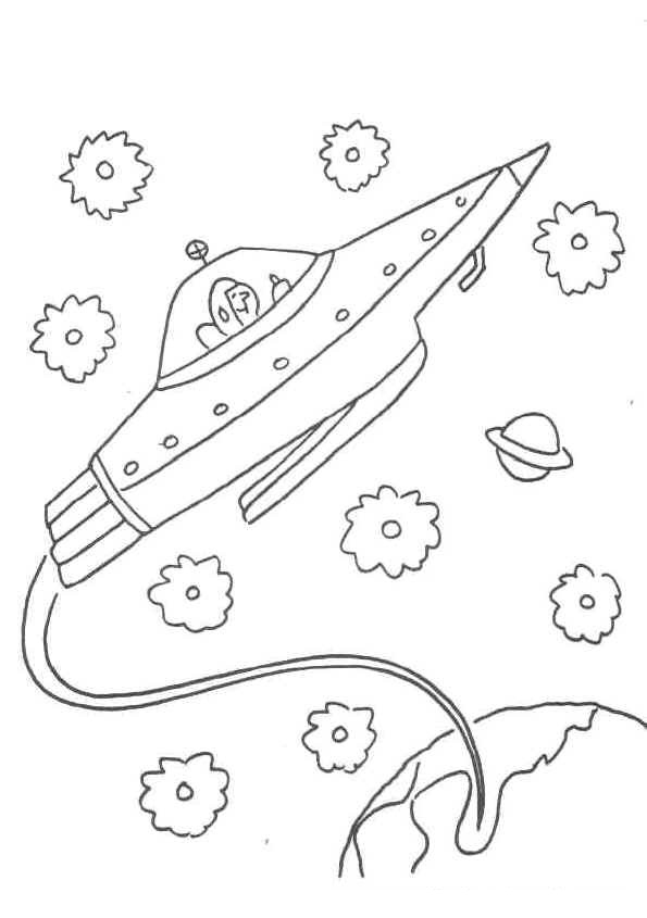 33 Futuristic Spaceships Coloring Pages Printable 8