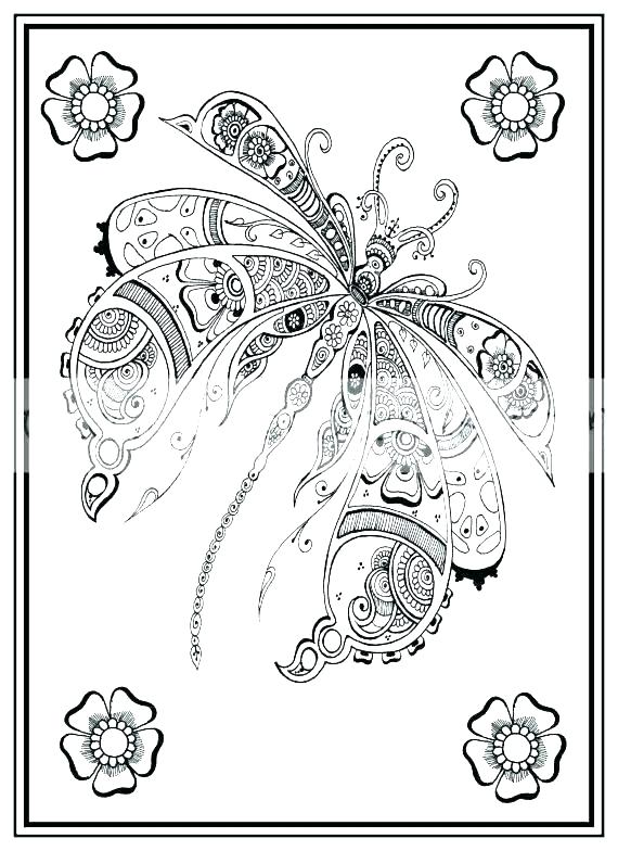 33 Graceful Dragonfly Coloring Pages Printable 13