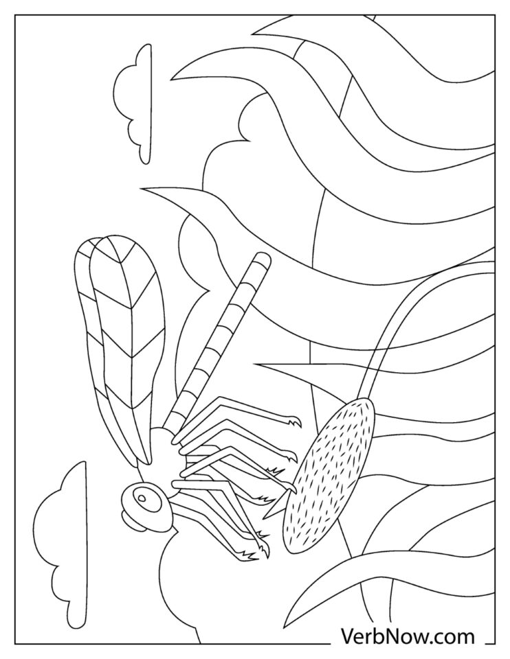 33 Graceful Dragonfly Coloring Pages Printable 16