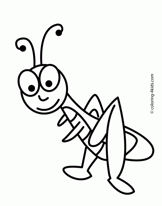 33 Grasshoppers Coloring Pages Printable 16