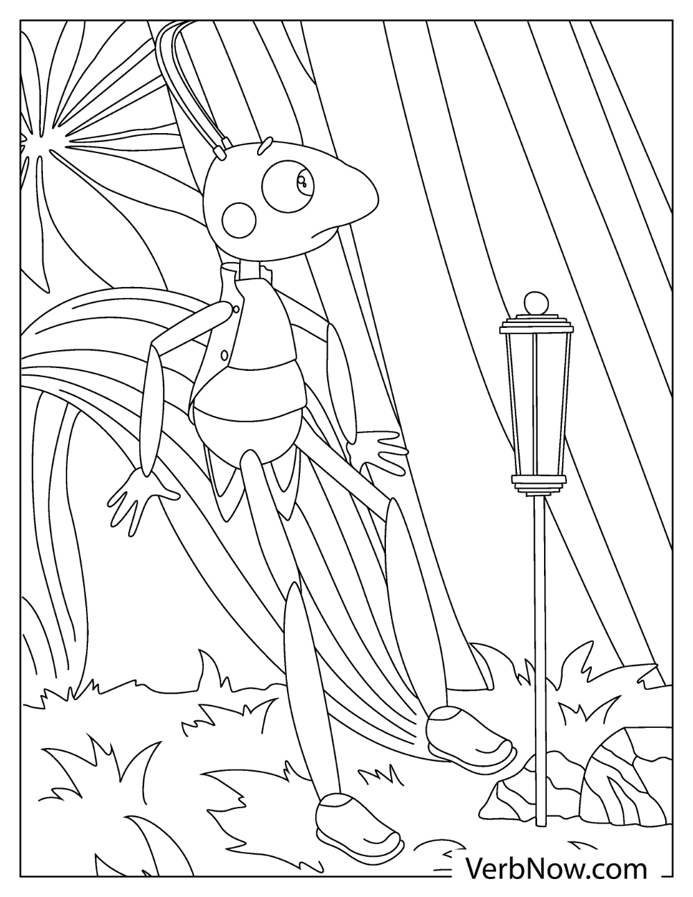 33 Grasshoppers Coloring Pages Printable 4