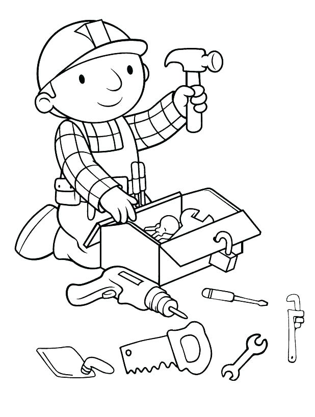 33 Handy Tools Coloring Pages Printable 7