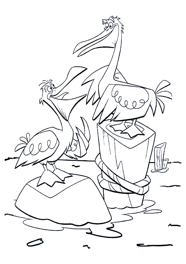 33 Pelicans Coloring Pages Printable 13