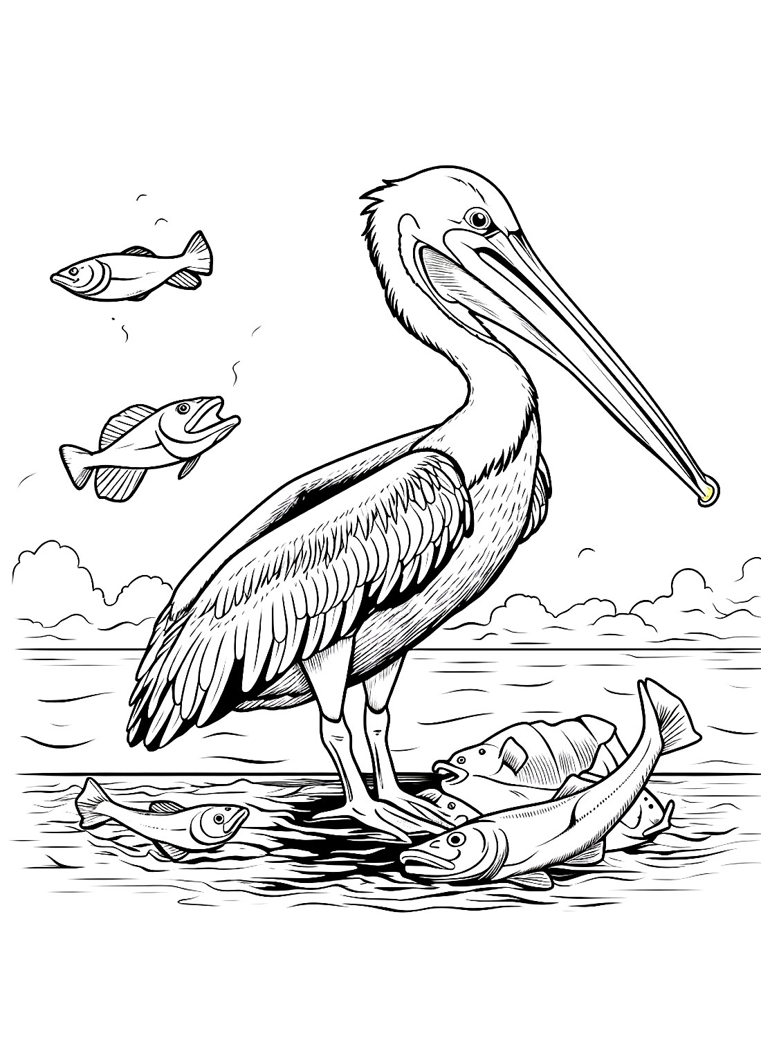 33 Pelicans Coloring Pages Printable 35