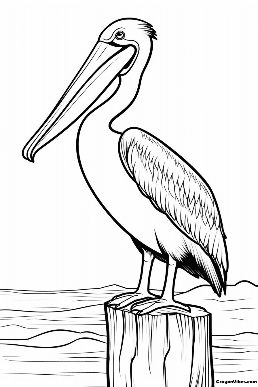 33 Pelicans Coloring Pages Printable 9