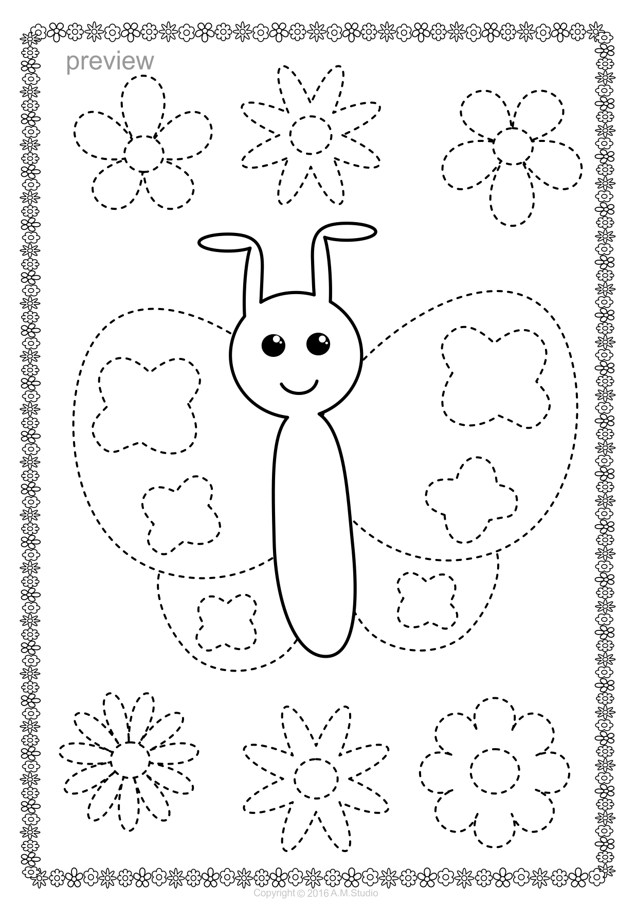 33 Preschool Tracing Worksheets Printable 16