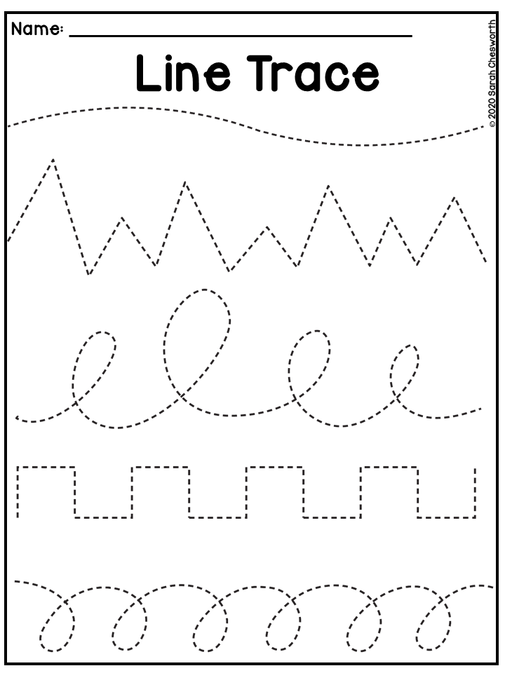 33 Preschool Tracing Worksheets Printable 2