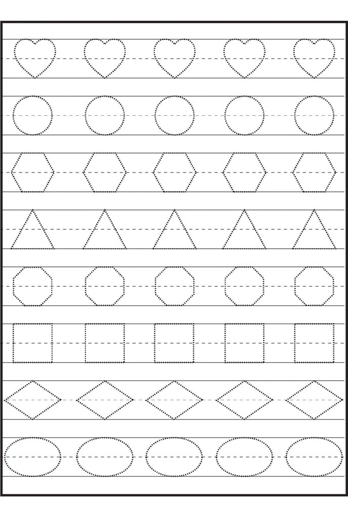 33 Preschool Tracing Worksheets Printable 4