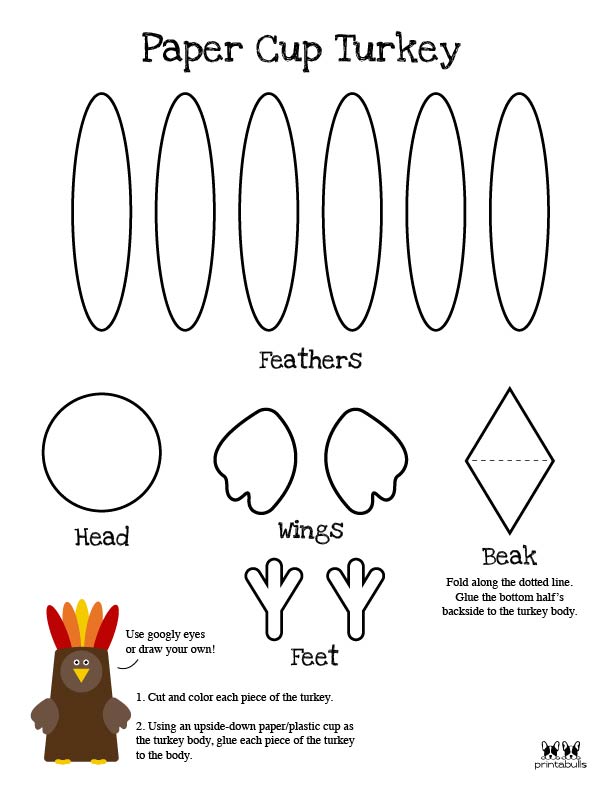 33 Turkey Templates Printable 3