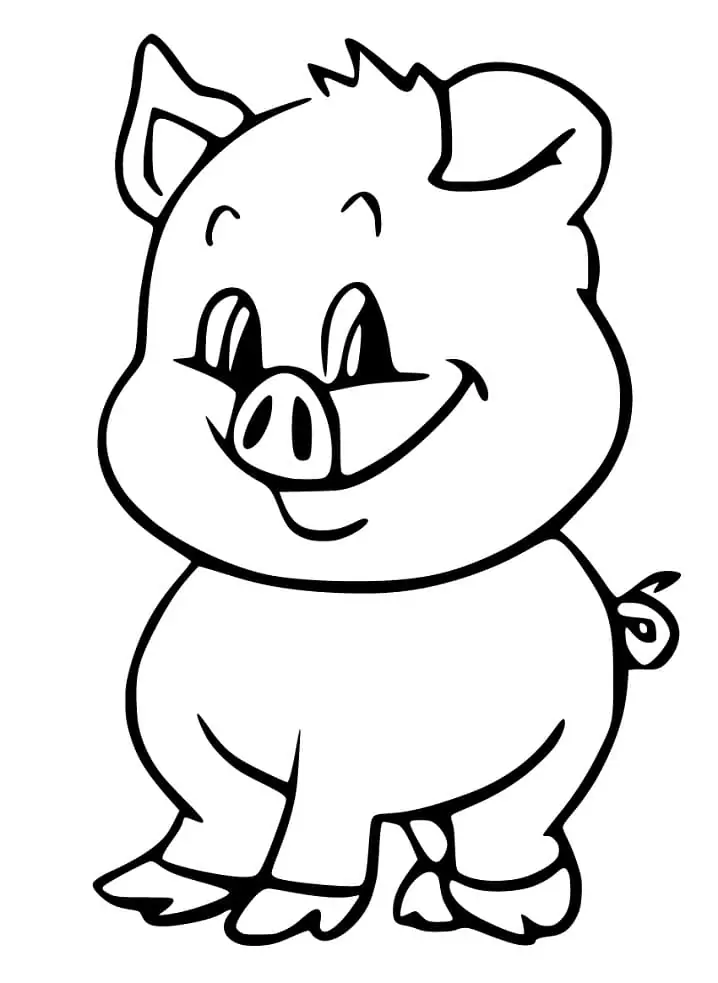 34 Adorable Pig Coloring Pages Printable 10