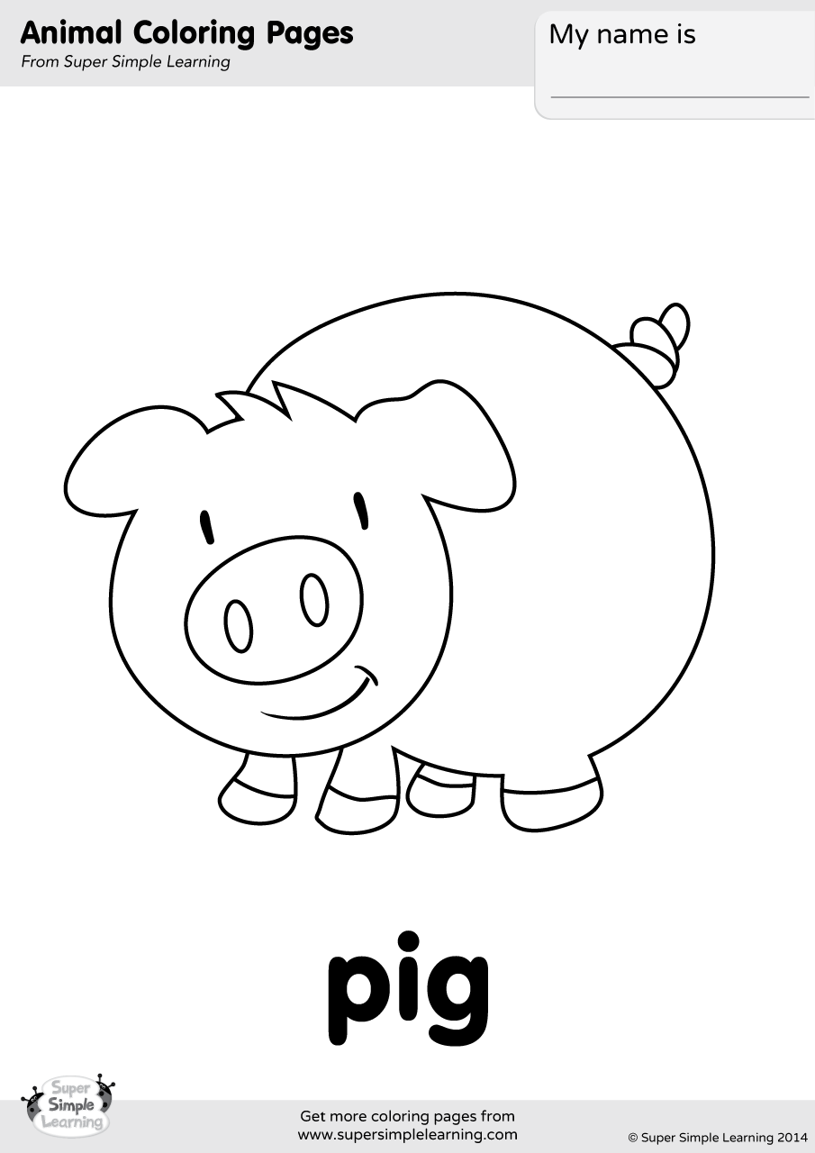 34 Adorable Pig Coloring Pages Printable 12