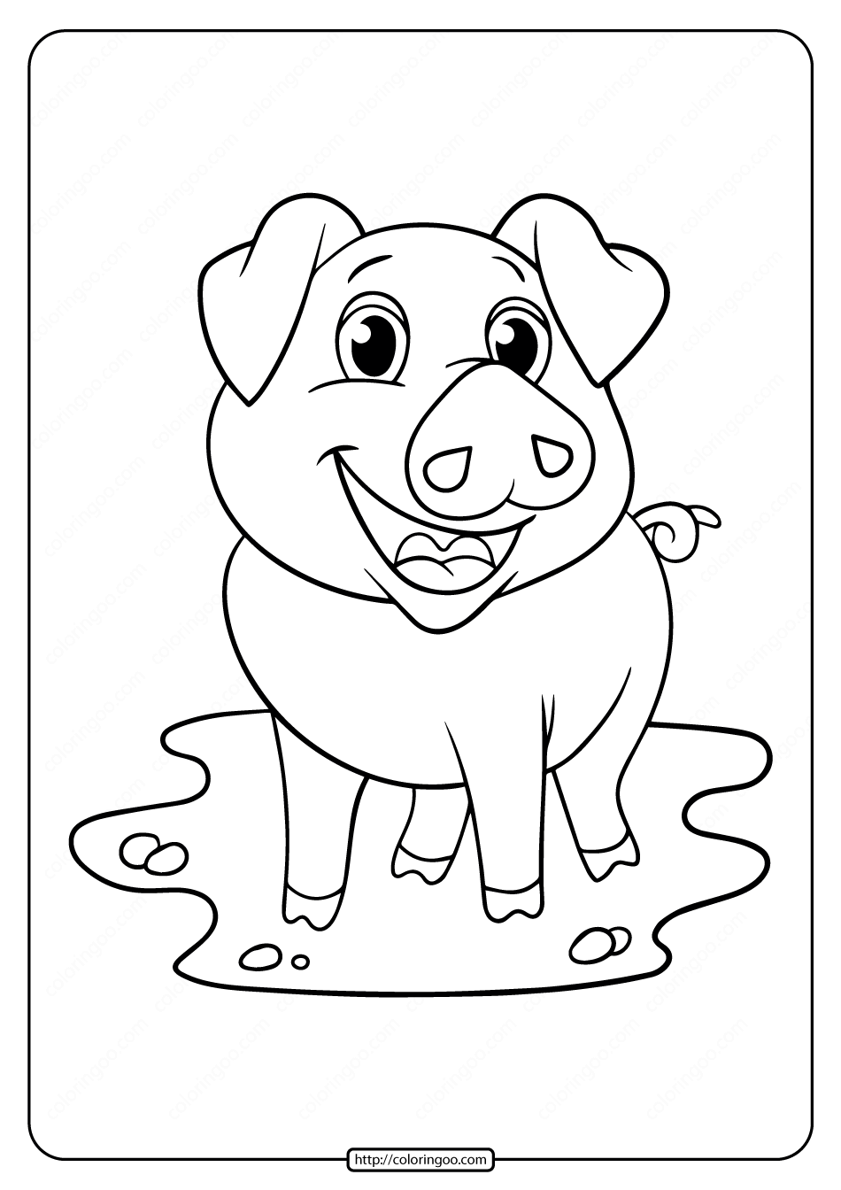 34 Adorable Pig Coloring Pages Printable 26