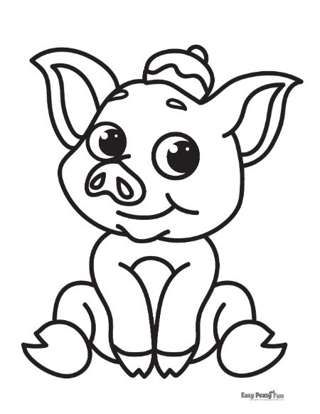 34 Adorable Pig Coloring Pages Printable 30