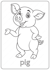 34 Adorable Pig Coloring Pages Printable 32