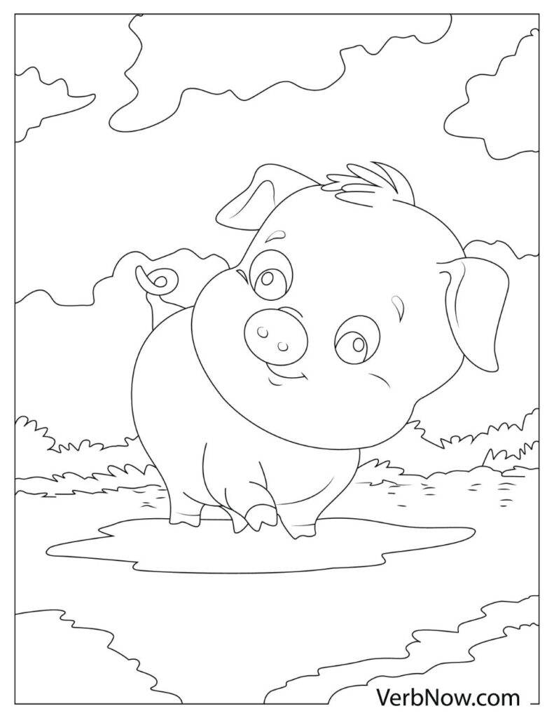 adorable pig coloring pages printable jpg