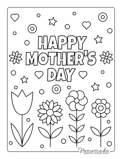 34 Mother's Day Coloring Pages Printable 15