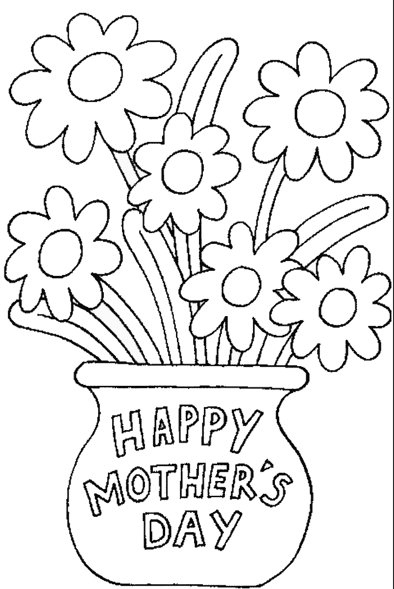 34 Mother's Day Coloring Pages Printable 19