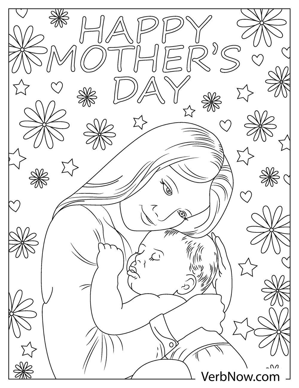 34 Mother's Day Coloring Pages Printable 22