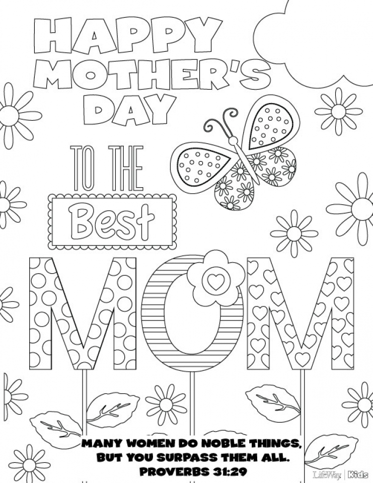 34 Mother's Day Coloring Pages Printable 27