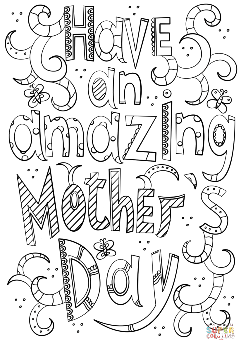 34 Mother's Day Coloring Pages Printable 29