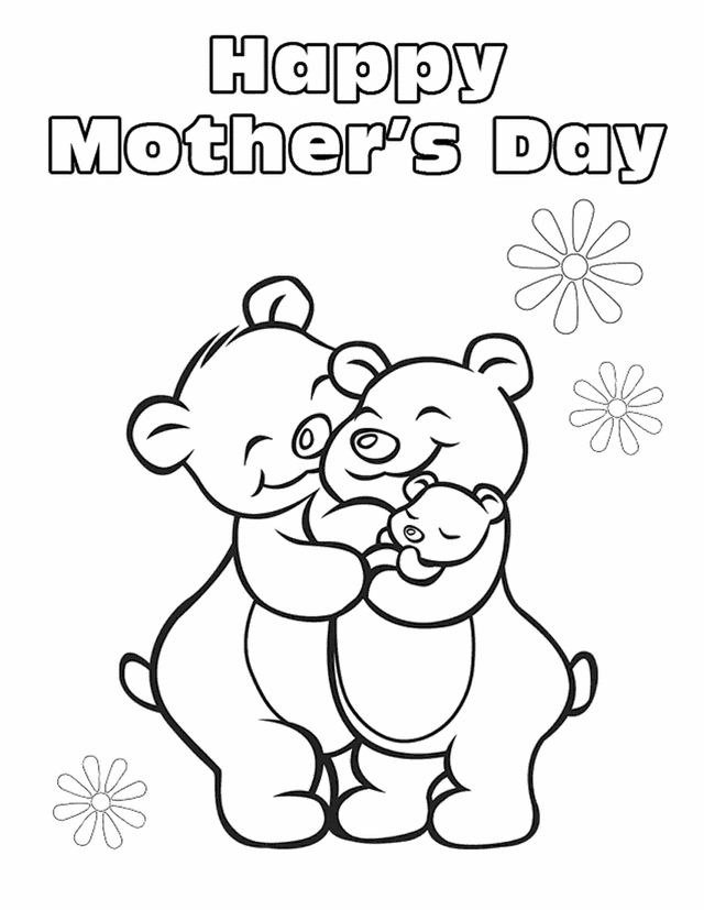 34 Mother's Day Coloring Pages Printable 30