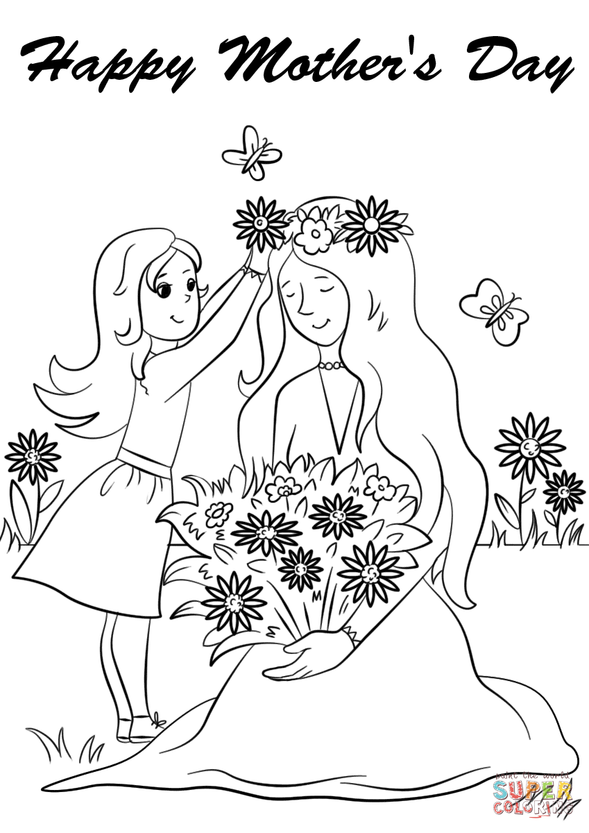 34 Mother's Day Coloring Pages Printable 31